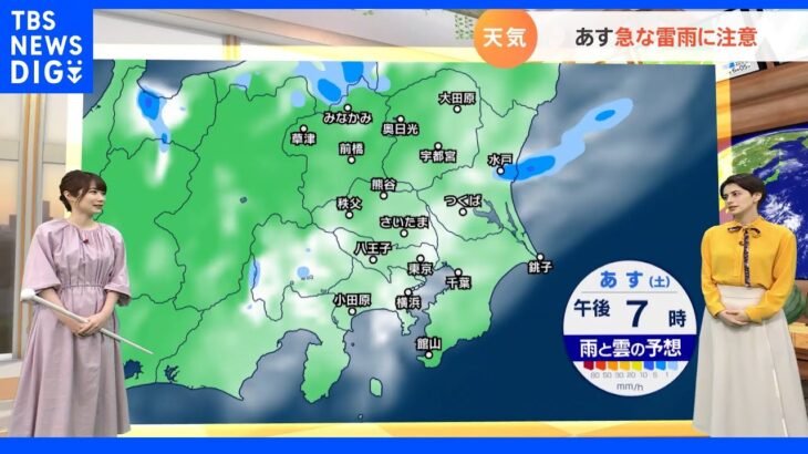 【7月23日 関東の天気】高気圧ひび割れ 安定しない夏空に｜TBS NEWS DIG