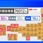 全国コロナ感染者7万6012人　12県で過去最多　東京は4か月ぶり1万人超｜TBS NEWS DIG