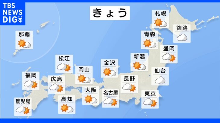 【7月7日 朝 気象情報】これからの天気｜TBS NEWS DIG