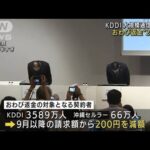 KDDI　通信障害「おわび」で3589万人に200円返金(2022年7月29日)