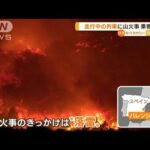 “山火事”走行中の列車に…乗客脱出も10人負傷　スペイン(2022年8月19日)