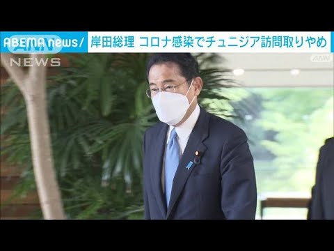 岸田総理が新型コロナ感染　10日間はリモートで公務　チュニジア訪問中止(2022年8月21日)