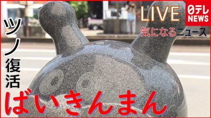 【ライブ】元気100倍ばいきんまん/世界一黒いポルシェ/用水路に50万円/全面十字架/ハートの木 などーー気になるニュースまとめ(日テレNEWS LIVE)