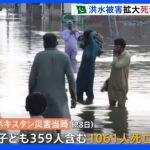 “死者1000人超”パキスタンで大規模水害 「かつてない甚大な被害だ」国際社会に支援求める｜TBS NEWS DIG
