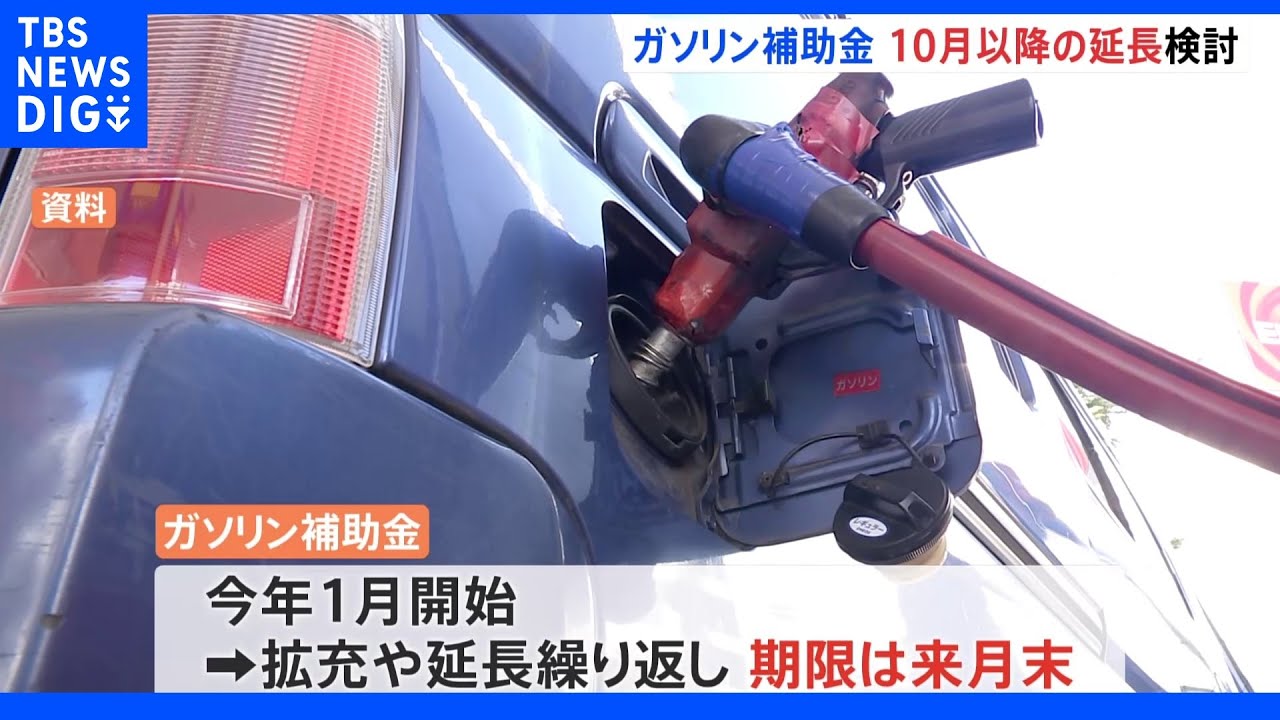 ガソリン補助金&nbsp;10月以降の延長検討｜TBS&nbsp;NEWS&nbsp;DIG