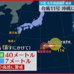 【台風11号】29日夜に小笠原諸島を通過し 沖縄に接近の恐れ