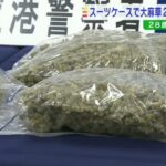 大麻草2.2kgをスーツケースに隠し密輸か…２８歳の男を逮捕・起訴　押収量は過去3番目(2022年8月3日)