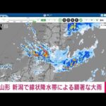 【速報】山形・新潟に線状降水帯　非常に激しい雨(2022年8月3日)