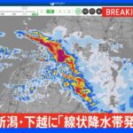 【速報】新潟県に「線状降水帯発生情報」を発表｜TBS NEWS DIG