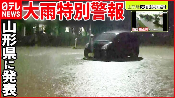 【大雨】山形県に「大雨特別警報」…最上川“氾濫”の恐れも 新潟県「三面ダム」で緊急放流