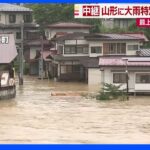 山形・最上川上流で氾濫発生　水かさ増し濁流に【記者中継】｜TBS NEWS DIG