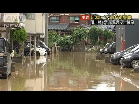 新潟に“大雨特別警報” 関川村などに緊急安全確保(2022年8月4日)