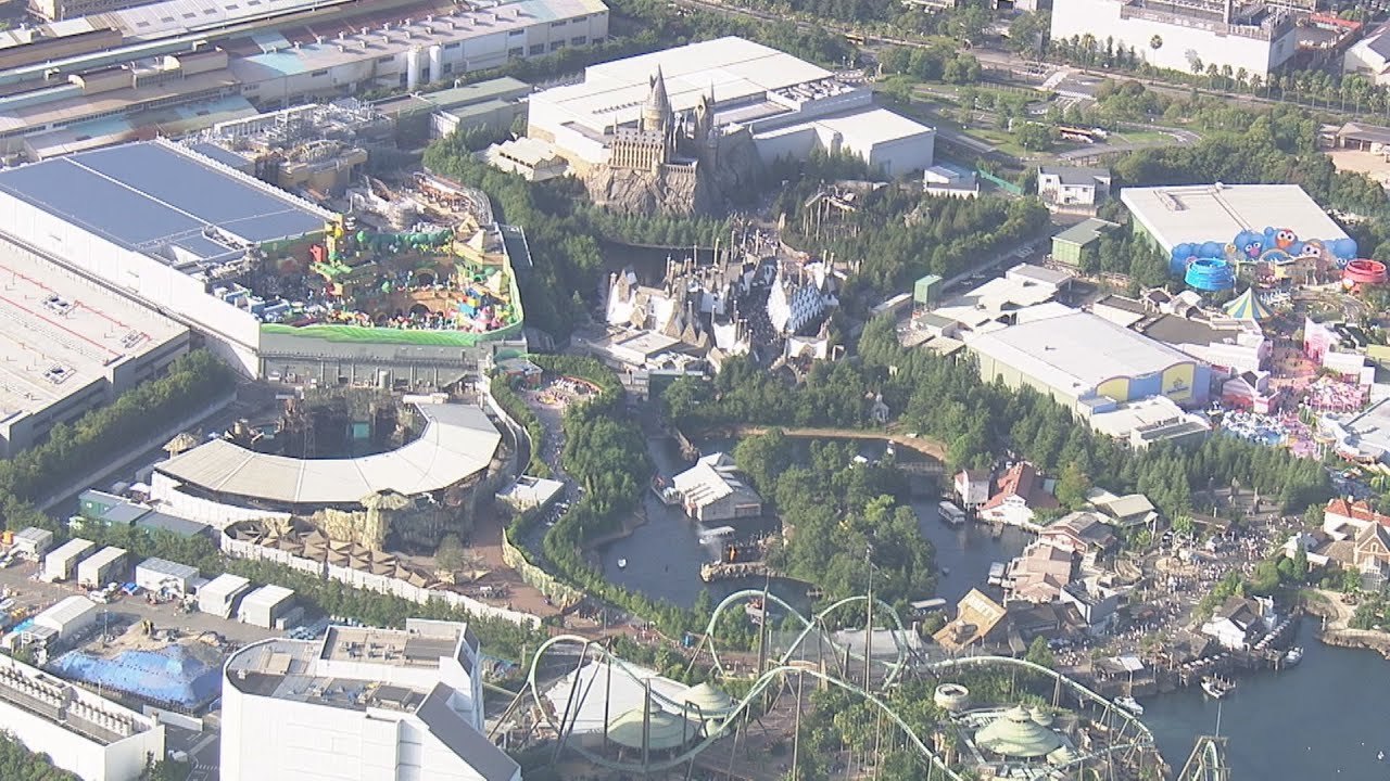 【お盆休み上空リポート】ＵＳＪにはたくさんの人　新型コロナに伴う入場制限は行わず