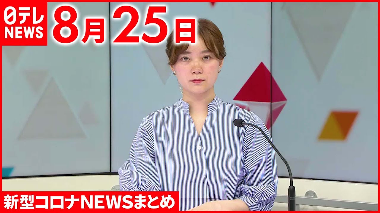 【新型コロナ】全国の新規感染者24万3483人　死者は2日連続で300人超 8月25日 ニュースまとめ 日テレNEWS