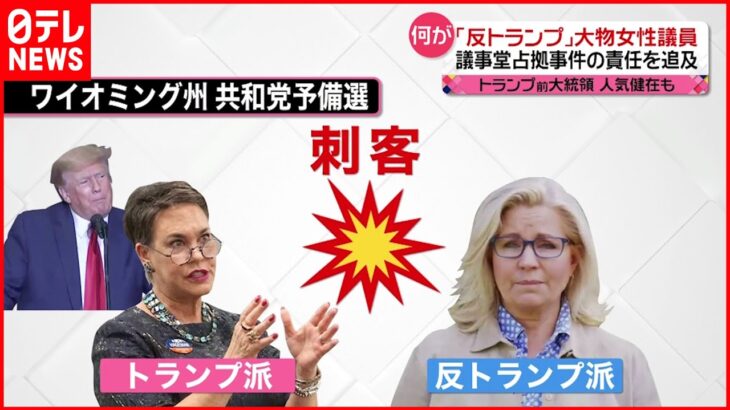 【アメリカ】“反トランプ”大物女性議員が落選危機に… 「刺客」「殺害の脅迫」異例の選挙戦