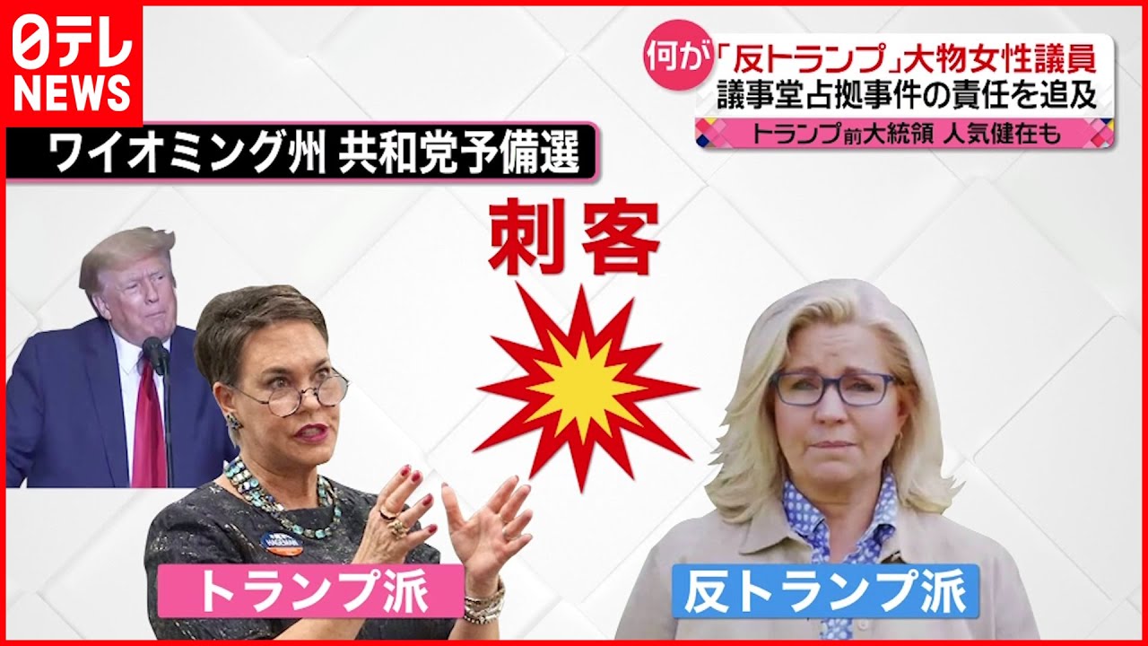 【アメリカ】“反トランプ”大物女性議員が落選危機に… 「刺客」「殺害の脅迫」異例の選挙戦