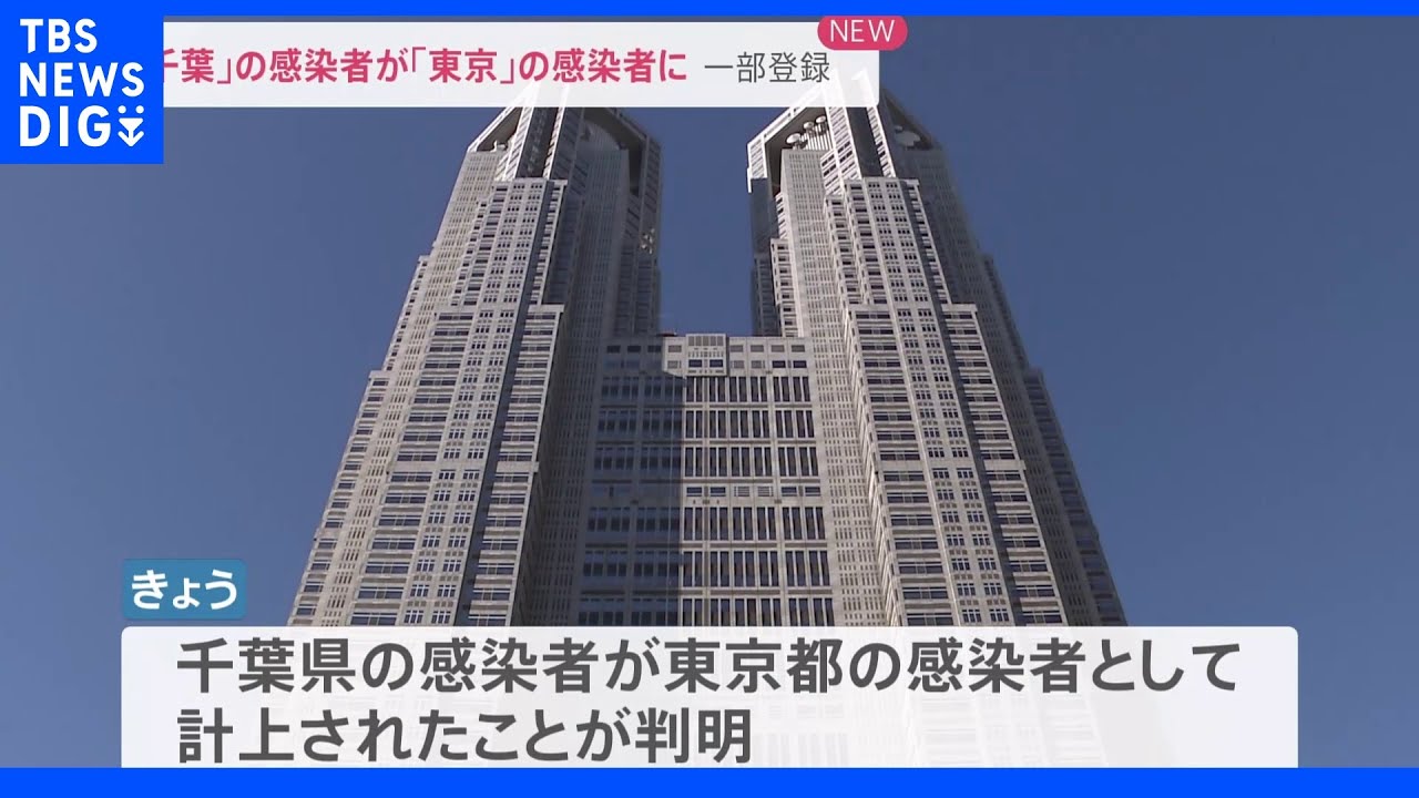 新型コロナ 「千葉県」の感染者が「東京都」の感染者として計上されたことが判明|TBS NEWS DIG