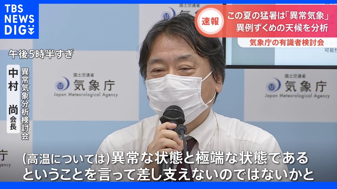 酷暑に豪雨…今夏の天候は「異常気象に該当」　気象庁の有識者検討会　｜TBS&nbsp;NEWS&nbsp;DIG