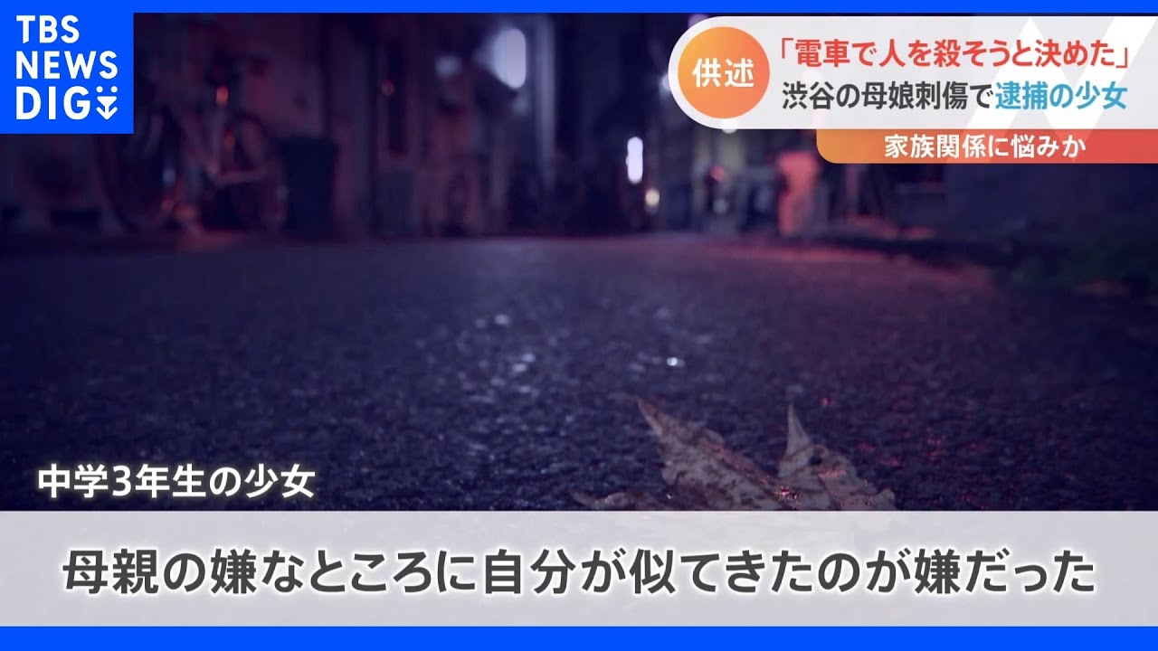 「母親の嫌なところに自分が似てきた…」渋谷母娘刺傷で逮捕の少女　家族に対して悩みか｜TBS&nbsp;NEWS&nbsp;DIG