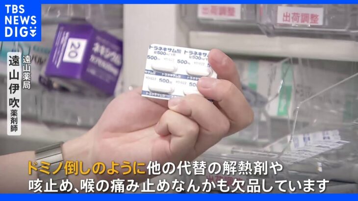 解熱剤も咳止めも…　感染拡大で“薬不足のドミノ倒し”｜TBS NEWS DIG