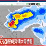 【速報】山梨県に「記録的短時間大雨情報」　北杜市中部付近で午後9時30分までの1時間に約100ミリの猛烈な雨　厳重な警戒を