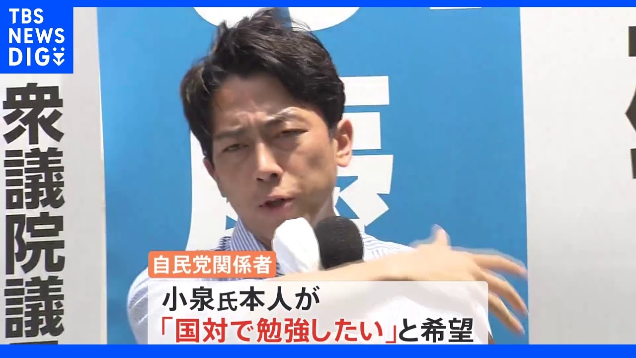 自民&nbsp;「裏方」の国対副委員長に小泉進次郎氏起用で調整｜TBS&nbsp;NEWS&nbsp;DIG