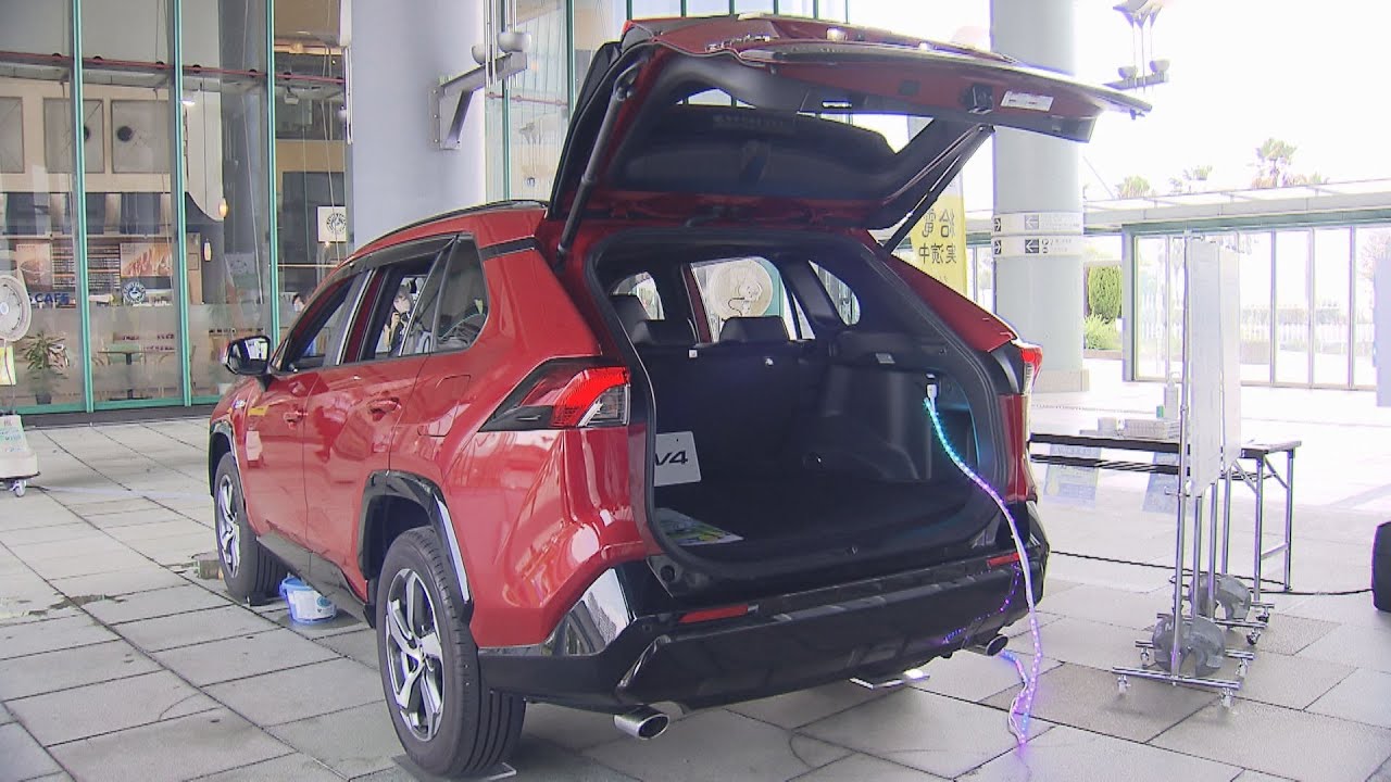 停電した時に電源として利用できる車　災害に備えてどこまで普及する？　大阪府などがイベント開催