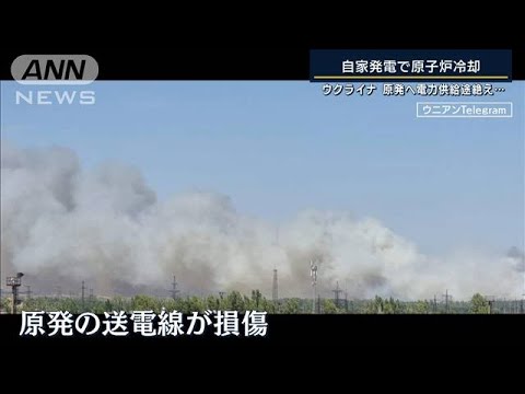 非常電源で冷却…ロシア軍占拠・ザポリージャ原発の電源喪失　NPT最終合意にも影響(2022年8月26日)