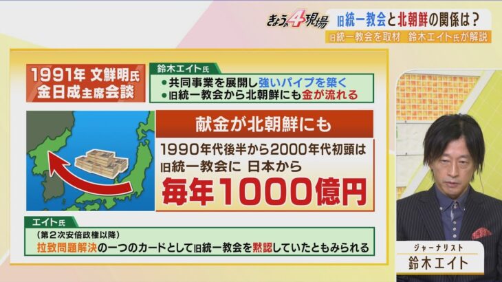 【旧統一教会】鈴木エイト氏「”金づる”日本の献金が北朝鮮にも渡っていた？」「安倍政権は拉致問題で旧統一教会カードを使おうとしていた」（2022年8月29日）