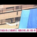 【速報】住宅で29歳女性と3歳娘が死亡　複数の刺し傷　大阪・堺市(2022年8月24日)