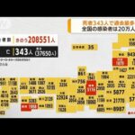 全国で343人　新型コロナの死者数が過去最多に(2022年8月24日)