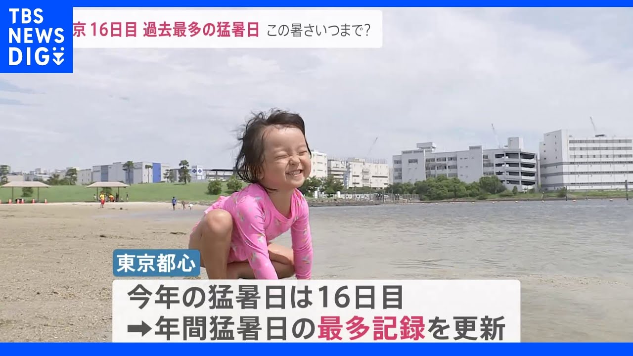 東京都心36.4℃ 全国101地点で“猛暑日”最も暑かった町では… 北日本では土砂崩れで“4時間立ち往生”|TBS NEWS DIG
