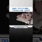 九州大学 生物の「3Dデジタル標本」を1400点以上公開| TBS NEWS DIG #shorts
