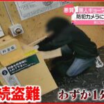 【悪質】料金箱の鍵壊し…5つの店舗で約10万円被害 防犯カメラに犯行の一部始終