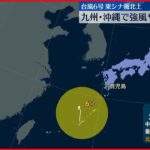 【台風6号】九州・沖縄は“強風や高波”に注意を　東シナ海を北上