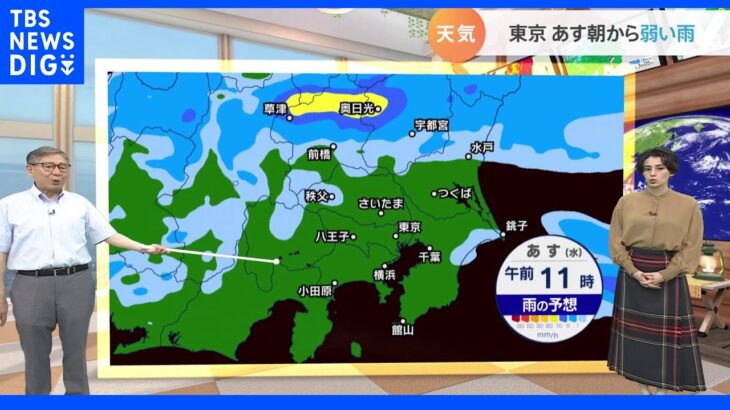 【8月17日 関東の天気】猛暑収まるも蒸し暑さ続く｜TBS NEWS DIG