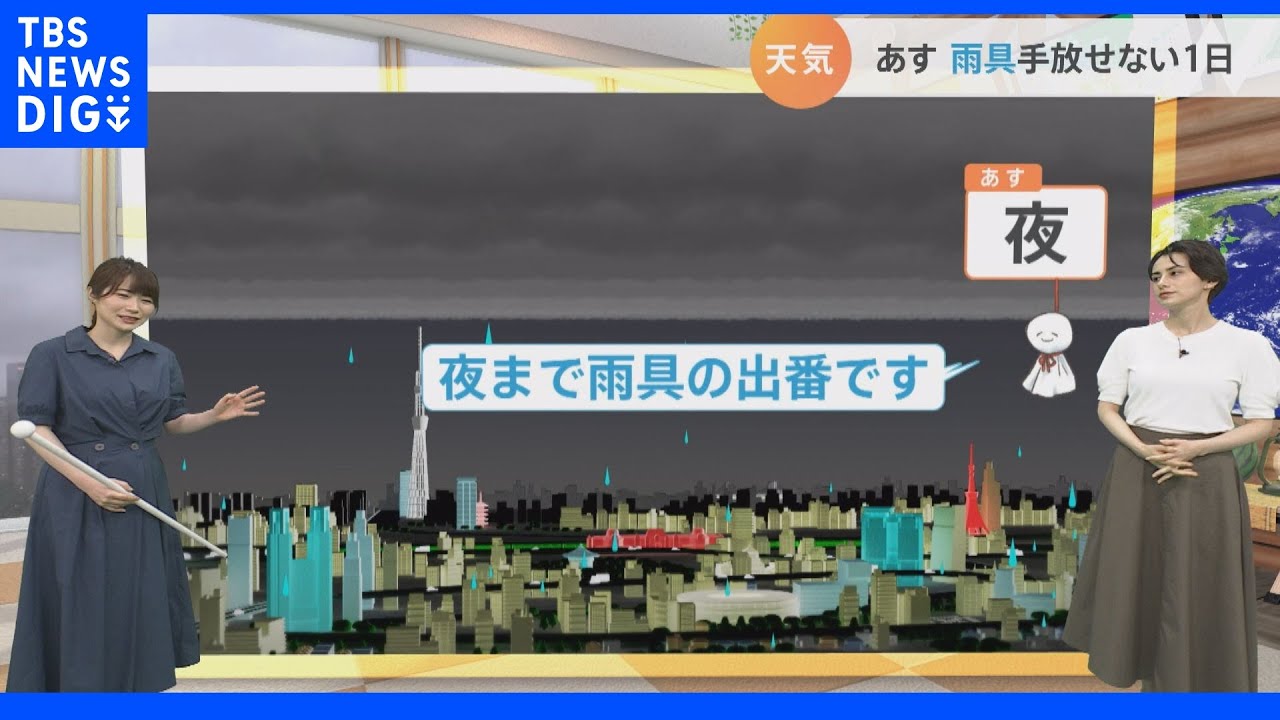 【8月5日&nbsp;関東の天気】大気不安定&nbsp;関東も激しい雨｜TBS&nbsp;NEWS&nbsp;DIG