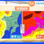【8月6日 関東の天気】大気不安定 関東も激しい雨｜TBS NEWS DIG