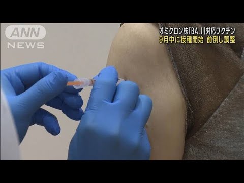 オミクロン株対応ワクチン 9月中に接種前倒しで調整(2022年8月30日)