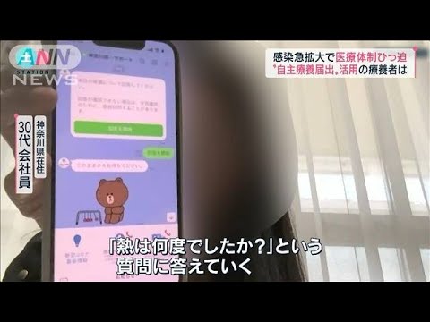 「AI」が自動サポート“自主療養届出”利用者の声は(2022年8月6日)