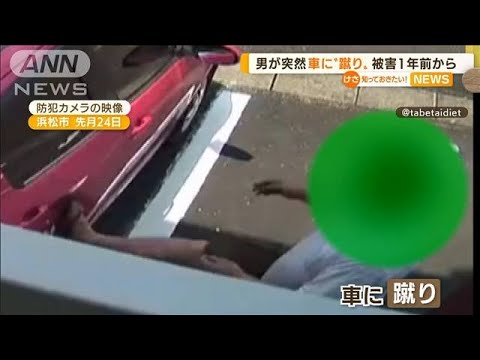 男が突然…車に思いっきり“蹴り”　被害1年前から(2022年9月9日)