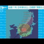 台風11号 日本海を北上中 西日本～北日本で暴風などに警戒(2022年9月6日)