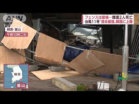 【台風11号】強風で看板落下、街路樹倒れる　福岡や山口で被害　韓国では死者も(2022年9月6日)