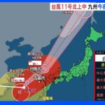 【予報士解説】台風11号は北上中 5日夜から6日にかけ九州は「厳重警戒」｜TBS NEWS DIG