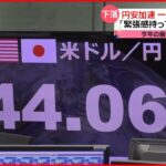 【円安加速】1ドル＝144円台まで下落…鈴木財務相「緊張感持って見守る」