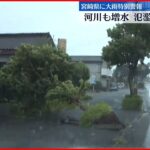 【台風14号】宮崎県に「大雨特別警報」氾濫危険情報も…最大級の警戒を