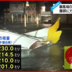 【台風14号】昼前にかけ最接近へ 強風にあおられ転倒の女性がケガも 山口から中継