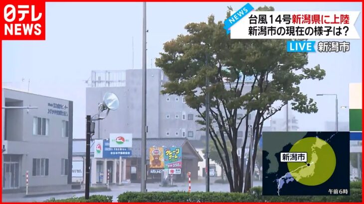 【台風14号】新潟県に上陸 現在の様子は？ 小中学校では“休校”も