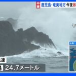 台風14号　鹿児島では県内ほぼ全域が強風域　線状降水帯発生し大雨災害発生の可能性も ｜TBS NEWS DIG