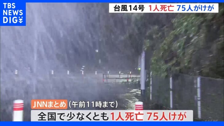 台風14号　各地で被害　宮崎で60代の男性1人が死亡、全国で少なくとも75人けが｜TBS NEWS DIG